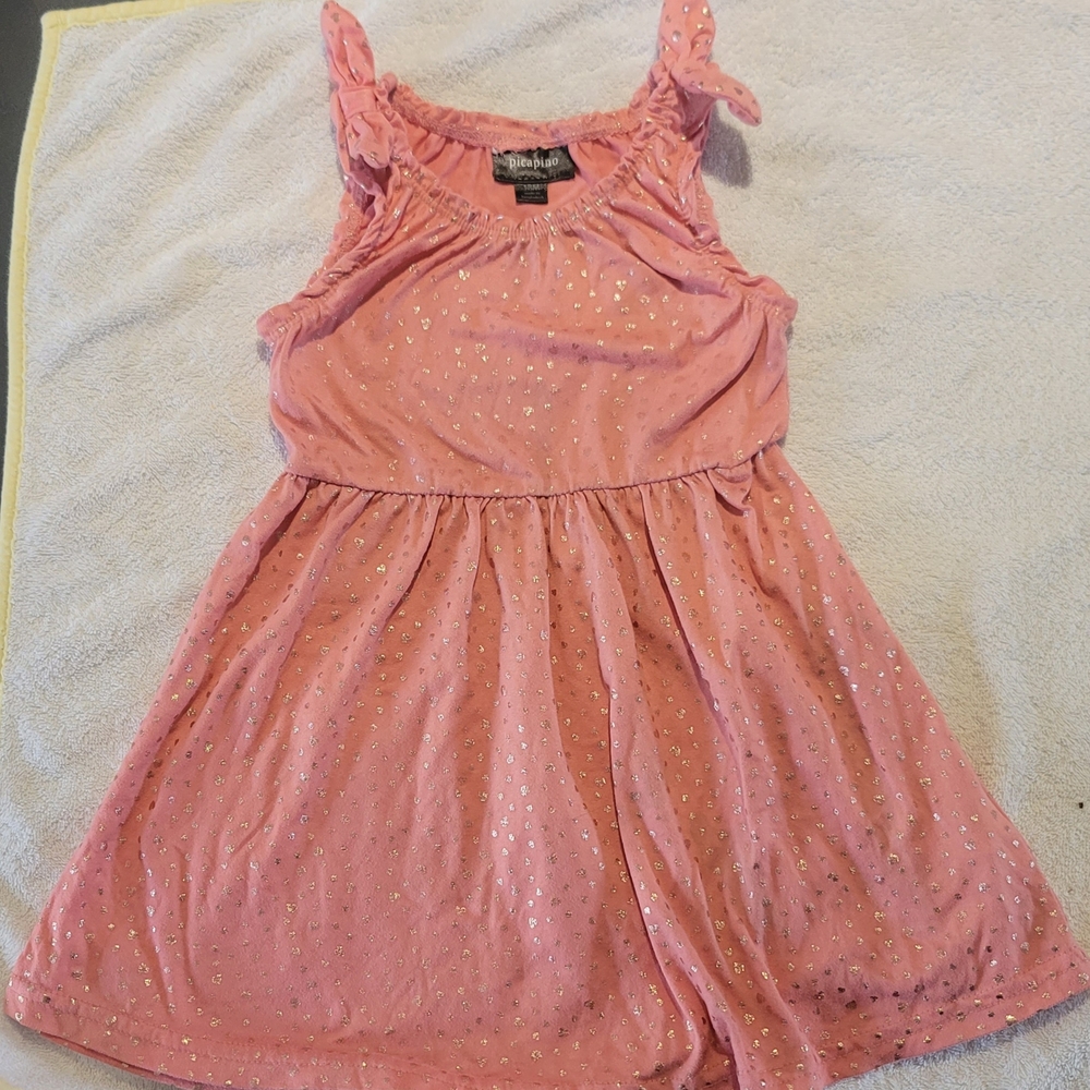 Sparkling Pink Kids Casual Dress